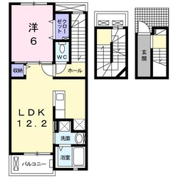 南四日市駅 徒歩3分 3階の物件間取画像